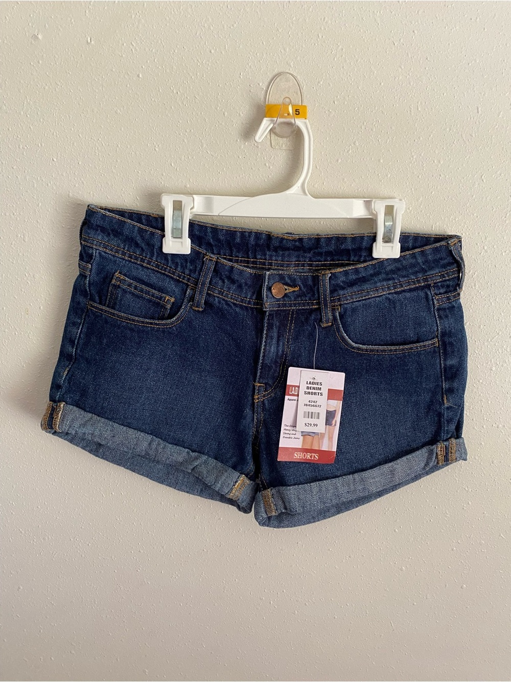 Ladies Denim Jean Shorts Size 5/6
